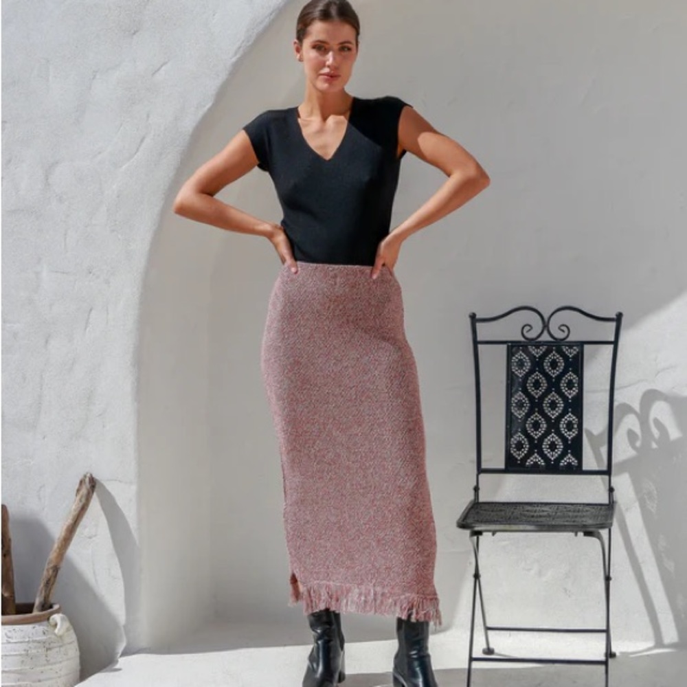 Ambrosio knit skirt in beige (actual color on next photo)